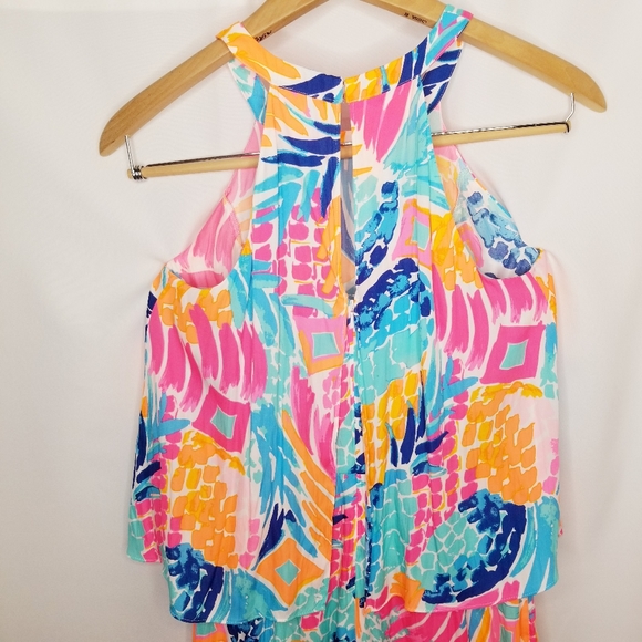 Lilly Pulitzer Edona Romper Goombay Smashed - Picture 8 of 12